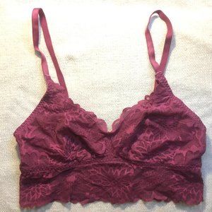Victoria's Secret PINK Bralette in Deep Magenta (s/p)